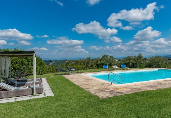 La piscina panoramica sulle colline toscane – Casabianca