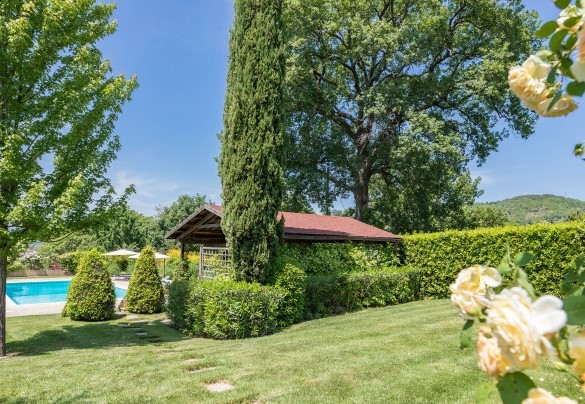 The well-kept garden surrounding the pool - Casal Parro