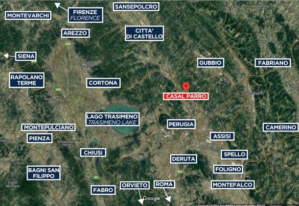 Casal Parro - Map