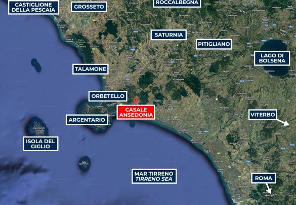 Map - Casale Ansedonia