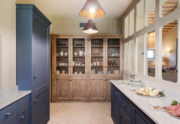 The equipped and accessorised kitchen connected to the large living room - Casale Ansedonia