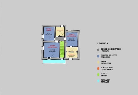 Casale Ansedonia - First Floor