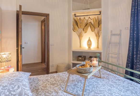The uniquely styled master bedroom on the first floor - Casale Bella Vita