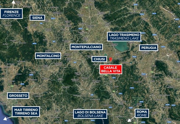 Casale Bella Vita - Map