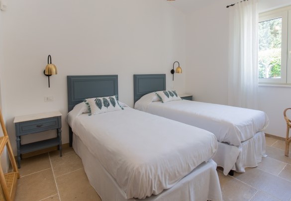 The twin bedroom in the annex – Casale Buccellato