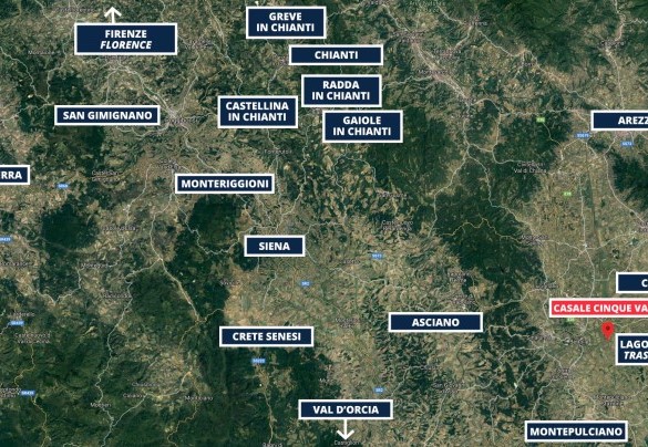 Casale Cinque Valli - Map