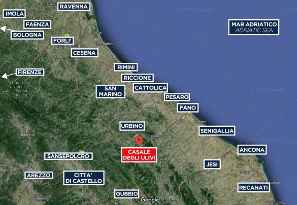 Casale degli Ulivi - Map