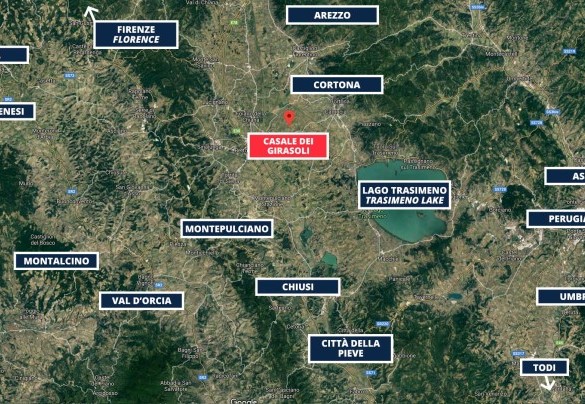 Casale dei Girasoli - Mappa