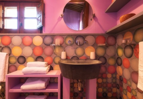 Bagno en suite con doccia al primo piano - Casale dei Girasoli 