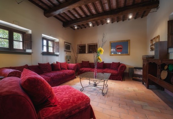 Salotto con divani - Casale dei Girasoli