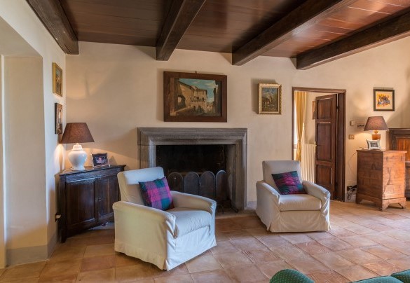 The central living area of the house - Casale dei Tigli