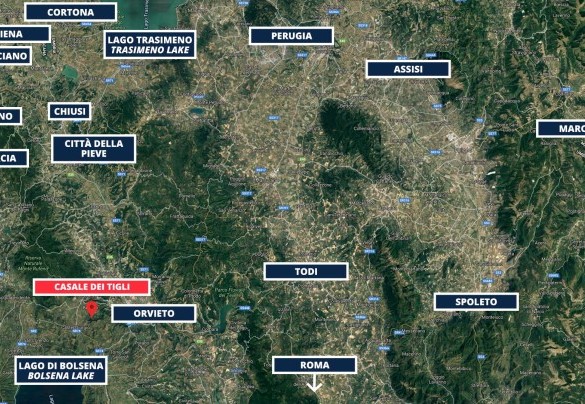Casale dei Tigli - Map