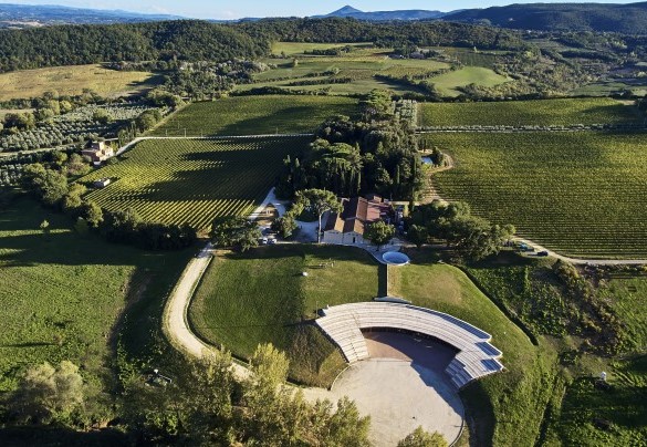 Le "CANTINE DEI" viste dall'alto - Casale Dei