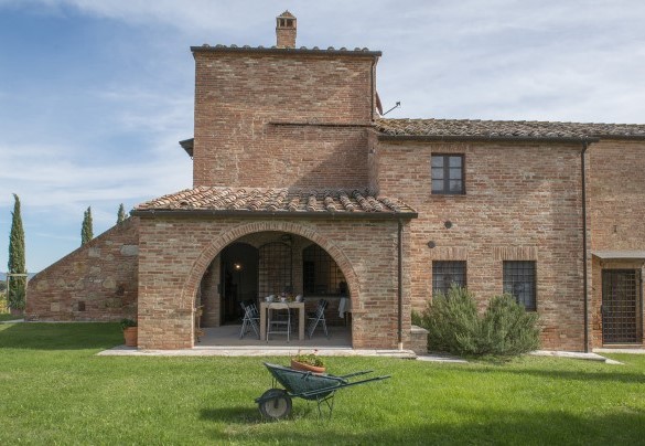 La villa con i muri con mattoni a vista - Casale Dei