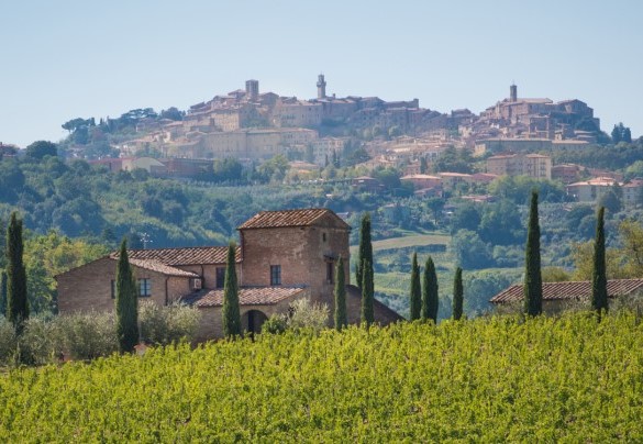 Il panorama sul borgo rinascimentale di Montepulciano - Casale Dei