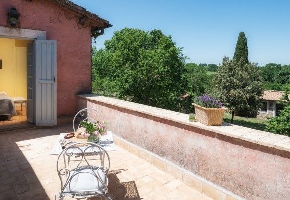 Terrazza della camera n.3 - Casale dell’Oasi 
