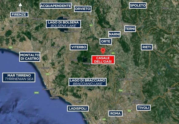 Casale dell'Oasi - Mappa