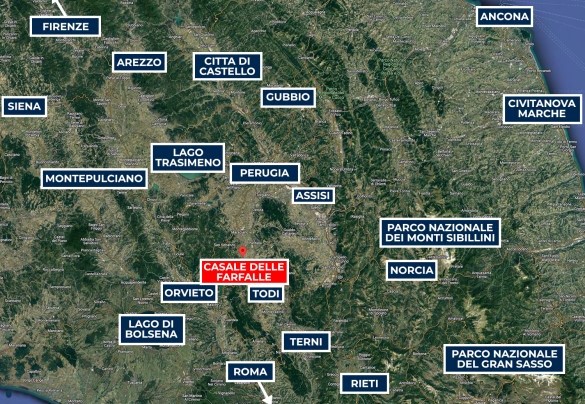 Casale Delle Farfalle - Mappa
