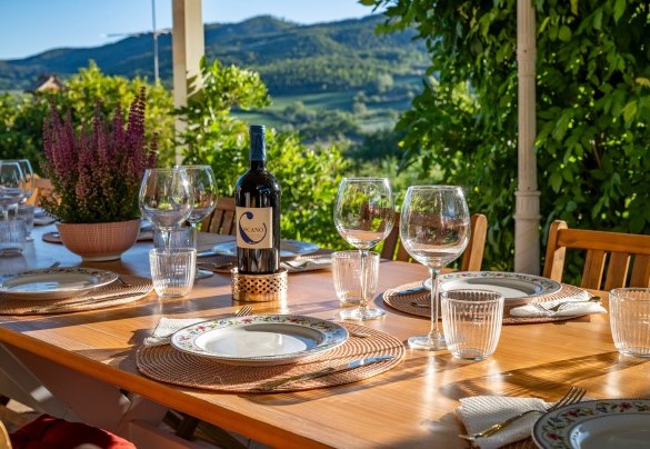 Detail of the table set - Casale delle Farfalle   