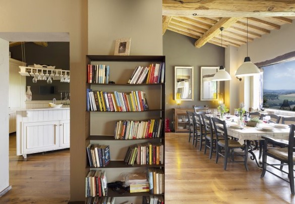 The living area with dining area - Casale delle Lavande