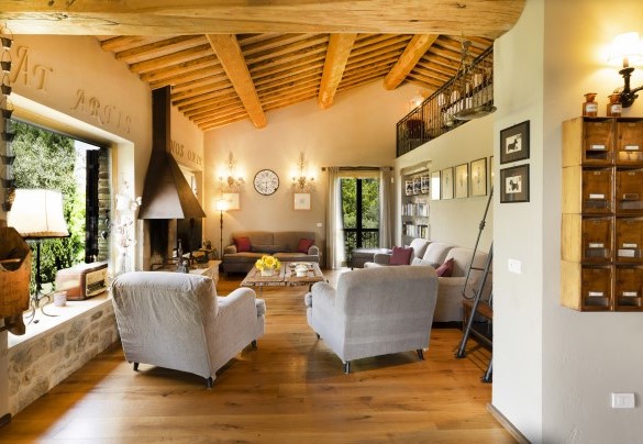 The living room corner with comfortable sofas - Casale delle Lavande