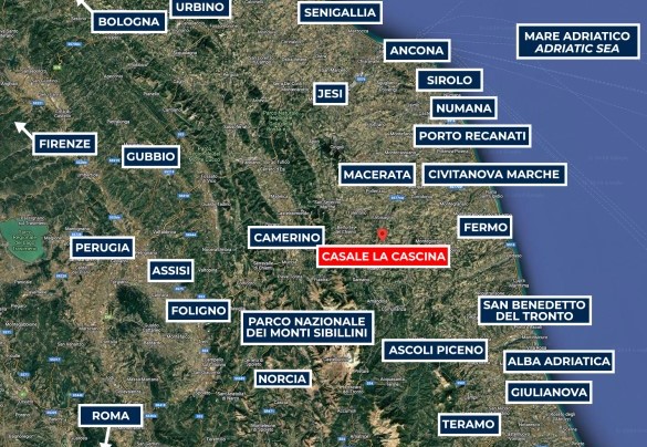 Casale La Cascina - Mappa