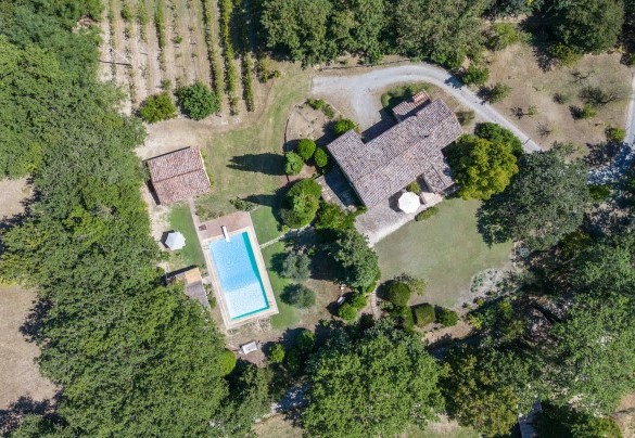 La piscina dista 15 m dal casale - Casale Le Querce di Cetona 