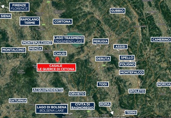 Casale le Querce di Cetona - Mappa