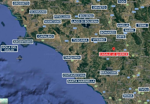Casale Le Querce - Mappa