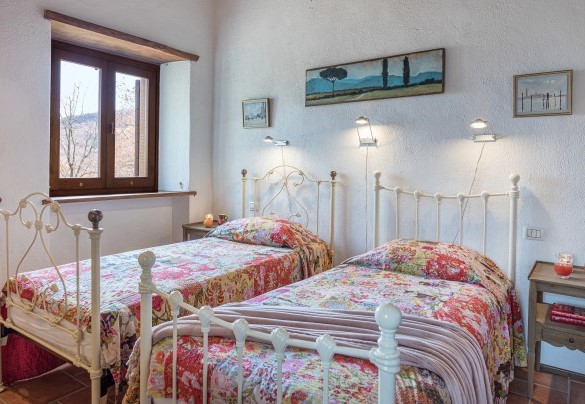 Twin bedroom n.3 with bathroom next to - Casale Mollina