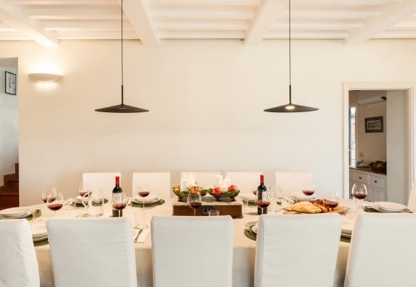 The dining room next to the kitchen - Casale Ombrone