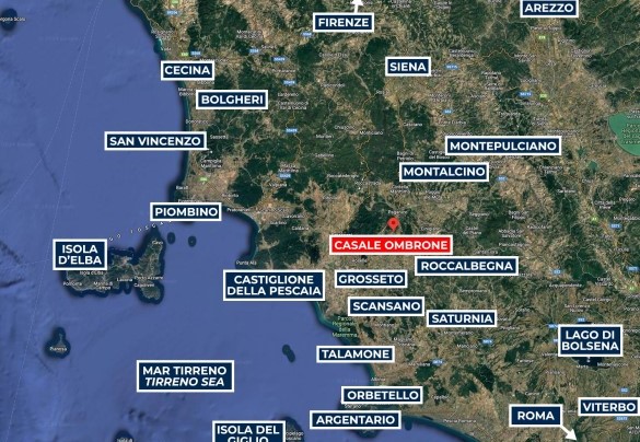 Casale Ombrone - Map