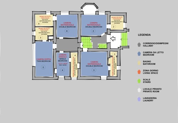 Casale Ombrone - First Floor
