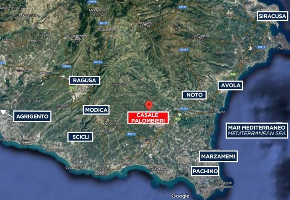 Casale Palombieri - Mappa