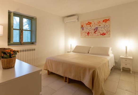 La camera matrimoniale nell’annex – Casale Palombieri