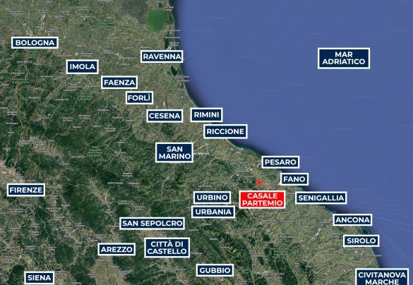 Casale Partemio - Map