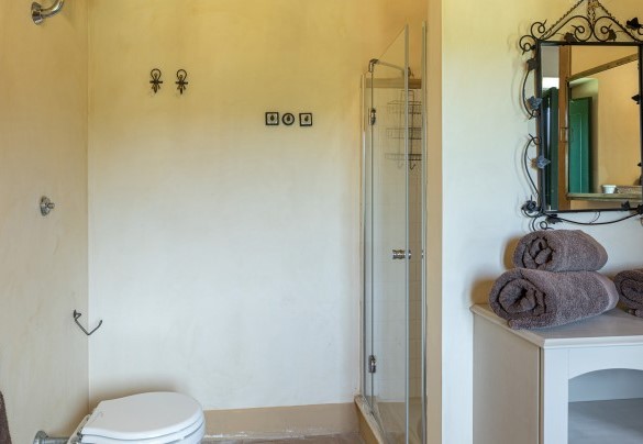 The en-suite bathroom with a shower - Casale Piattini