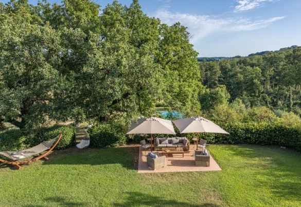 The garden seen from above - Casale Piattini