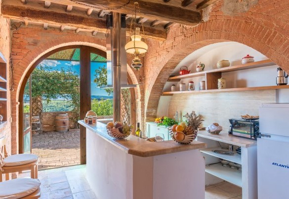 La cucina al piano terra - Casale Rasa	