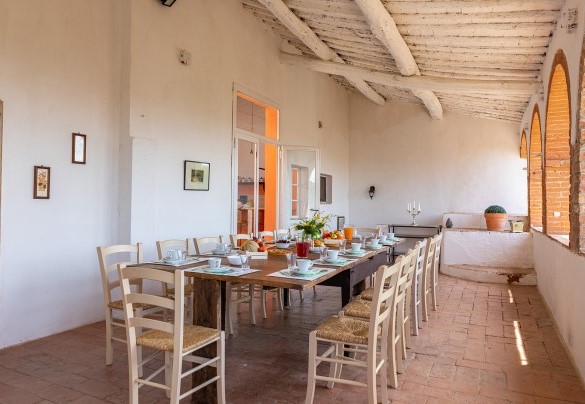 Sala da pranzo al primo piano - Casale Rasa	