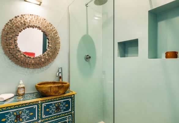 Bagno con doccia n.2 en suite alla camera n.2 - Casale Rondinella
