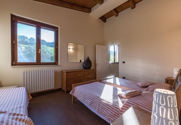 Twin bedroom n.3 with single bed added on the first floor - Casale Rosy 6+2