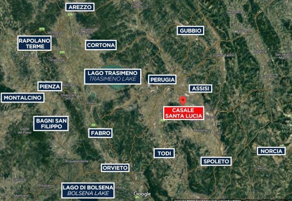 Casale Santa Lucia - Map