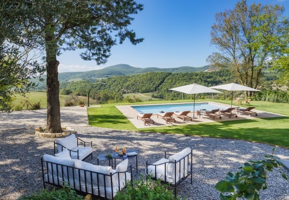 pool enjoys the relaxing view of Prodo hill - Casale Tavernelle - Casale Tavernelle