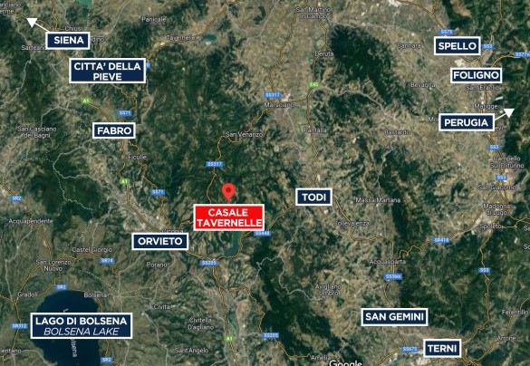 Casale Tavernelle - Mappa