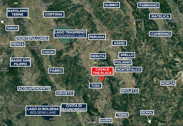 Casale The Place - Map