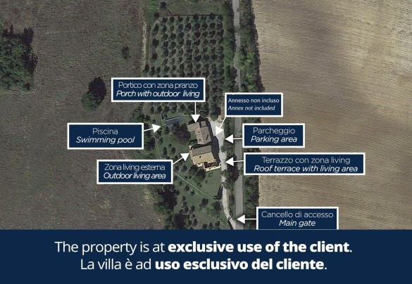Casale Tre Cipressi - Mappa della Proprietà