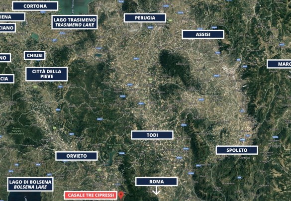 Casale Tre Cipressi - Mappa