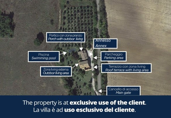 Casale Tre Cipressi - Mappa della Proprietà