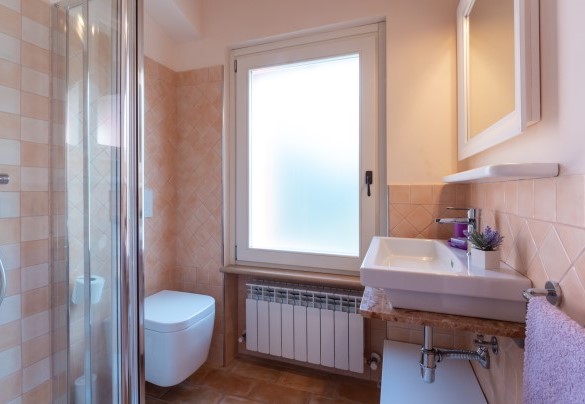 Bagno en-suite con doccia della dépandance– Cascina Marianna